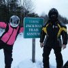 Snowmobiling in Jackman, Maine